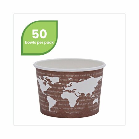 Eco-Products Food Container, 8oz., 50/Cont, PK20 EP-BSC8-WA